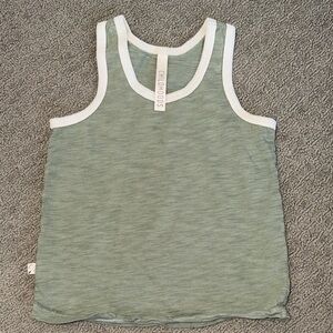 Childhoods Green Ringer Tank Top